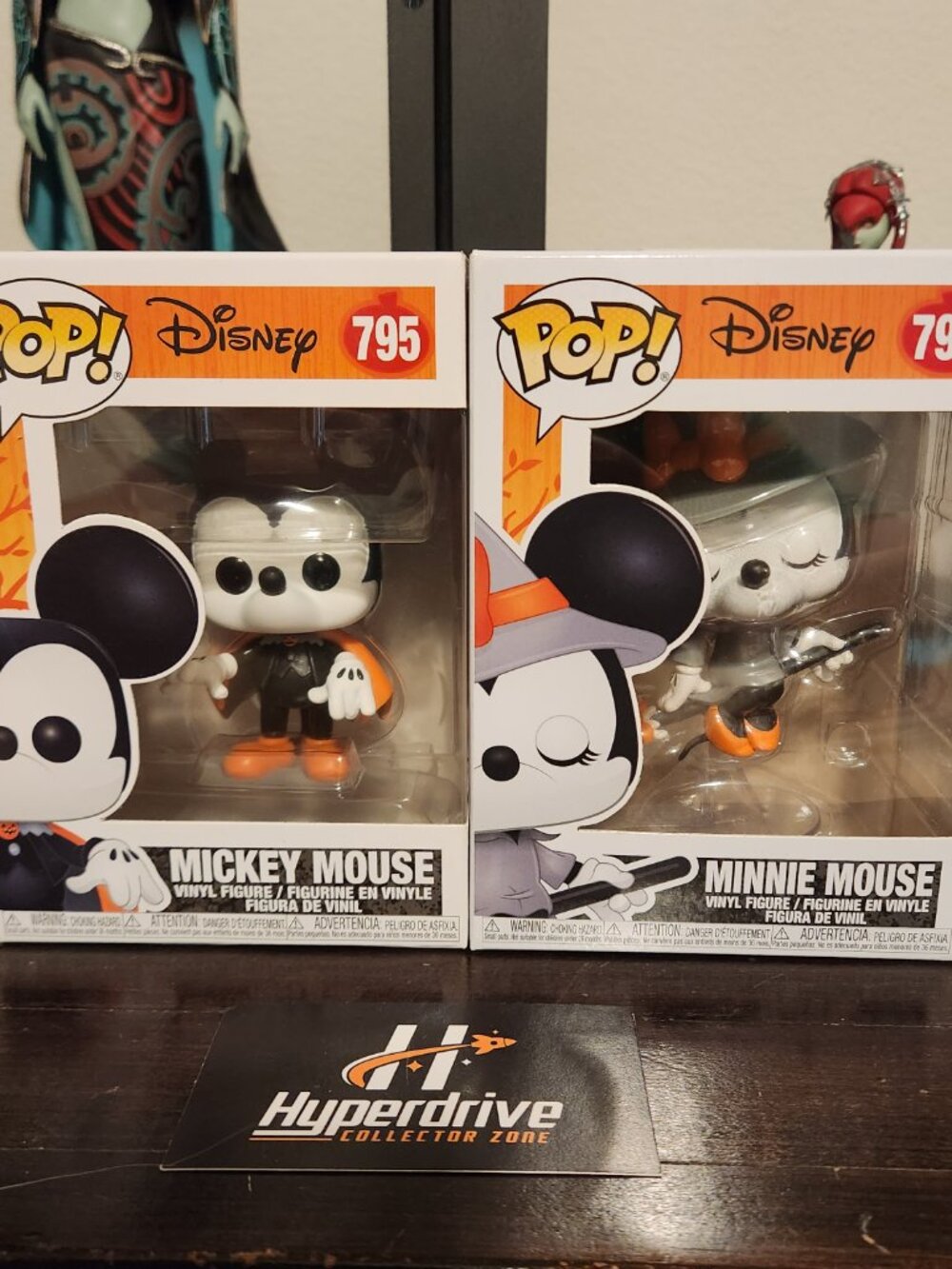 Disney Halloween Mickey & Minnie Mouse Funko Pop! Vinyl Figure Bundle